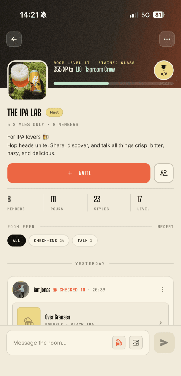 A Sipstr Tap Room conversation
